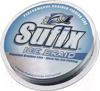 

Леска плетеная Sufix, Светло-серый, Ice Braid Steel 0.24мм / DS1HE0300B7A5I