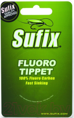 Леска флюорокарбоновая Sufix Fluoro Tippet 0.108мм / DS1IL012024A3F (25м, прозрачный)