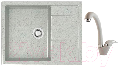 

Мойка кухонная Berge, BG-6502 + смеситель GR-4003