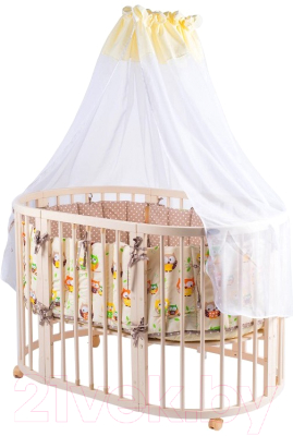Комплект постельный для малышей ComfortBaby Colorit Бежевые совушки