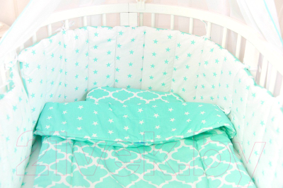 Комплект постельный для малышей ComfortBaby Colorit Мятный