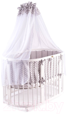 Комплект постельный для малышей ComfortBaby Colorit Арлекино (серый)