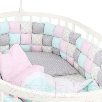Комплект постельный для малышей ComfortBaby Colorit HappyFamily Нежность