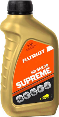 Моторное масло PATRIOT Supreme HD SAE 30 4T (592мл)