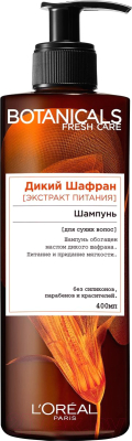 

Шампунь для волос L'Oreal Paris, Botanicals дикий шафран для сухих волос питательный