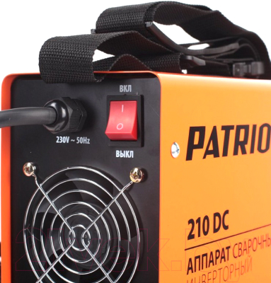 Инвертор сварочный PATRIOT 210DC MMA