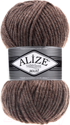 Пряжа для вязания Alize Superlana Maxi 25% шерсть, 75% акрил / 240 (100м, кофе с молоком)