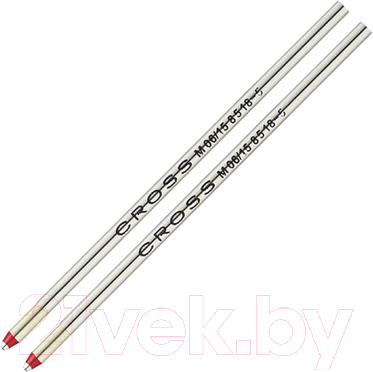 Набор шариковых стержней Cross 8518-5 (2шт, красный)