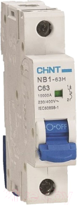 Выключатель автоматический Chint NB1-63H 1P 6A 10кА C (R) / 179793