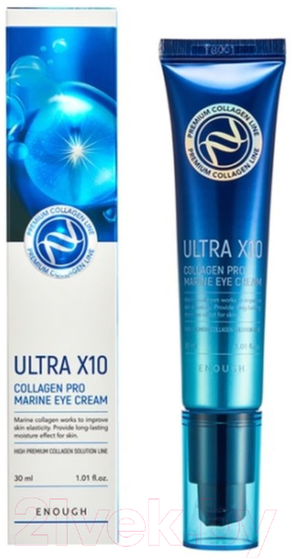 Крем для век Enough Premium Ultra X10 Collagen Pro Marine Eye Cream (30мл) — фото 2