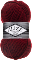 Пряжа для вязания Alize Superlana Maxi 25% шерсть, 75% акрил / 57 (100м, бордовый) - 