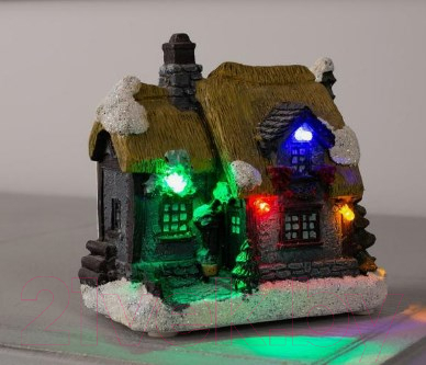 Изображение товара Световая фигурка Luazon Домик коричневый 5133378 (мульти)