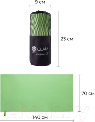Полотенце Clam PR017 70х140 (салатовый)