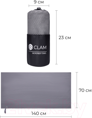 Полотенце Clam PR026 70х140 (серый)
