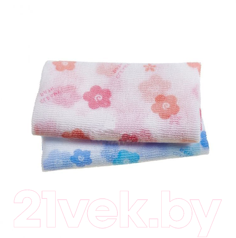 Мочалка для тела Sungbo Cleamy Clean&Beauty White Pattern Shower Towel 28x95 — фото 2