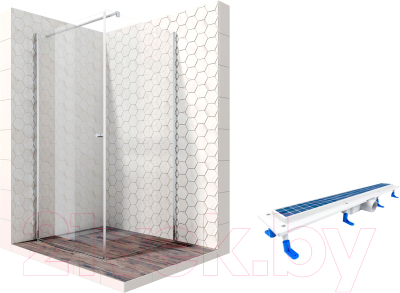 

Душевой уголок Ambassador, Set 100x100 / 13011104-ST15