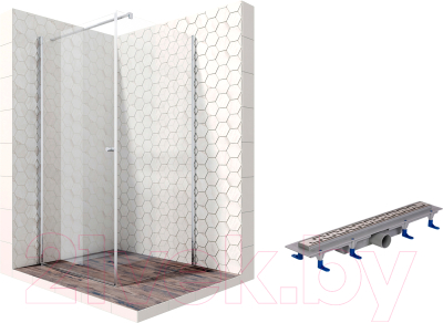

Душевой уголок Ambassador, Set 100x100 / 13011104-ST6