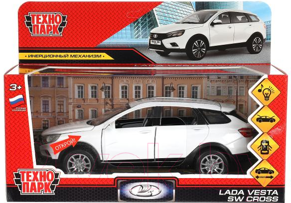 Автомобиль игрушечный Технопарк Lada Vesta SW Cross / VESTASWCR-124SL-WHPRL