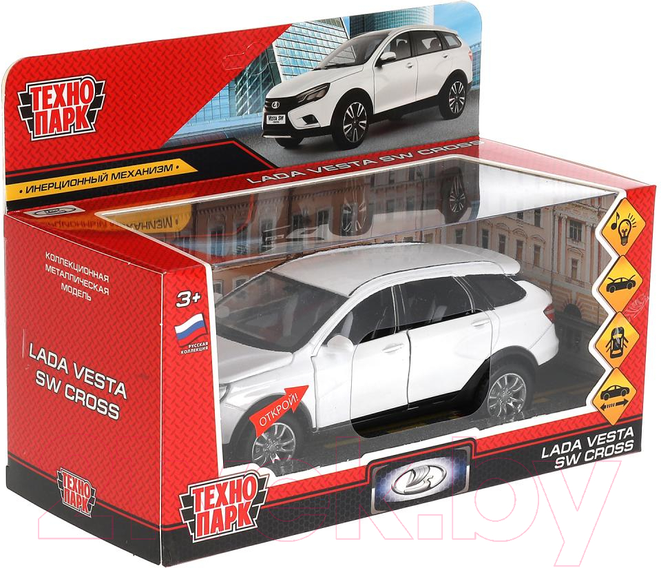 Автомобиль игрушечный Технопарк Lada Vesta SW Cross / VESTASWCR-124SL-WHPRL