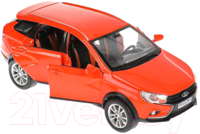 Автомобиль игрушечный Технопарк Lada Vesta SW Cross / VESTASWCR-124SL-OG (оранжевый)