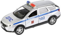 Автомобиль игрушечный Технопарк Lada Vesta SW Cross Полиция / VESTA-CROSS-P-SL - 