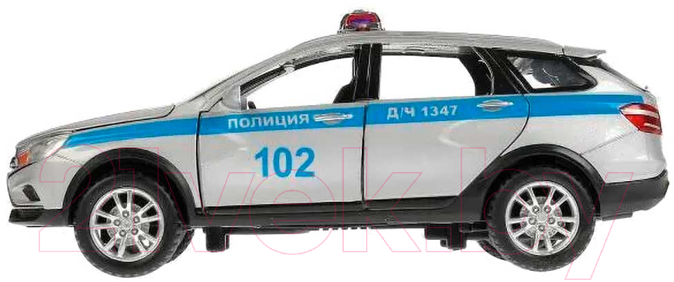 Автомобиль игрушечный Технопарк Lada Vesta SW Cross Полиция / VESTASWCR-124SLPOL-GY