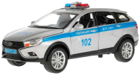 Автомобиль игрушечный Технопарк Lada Vesta SW Cross Полиция / VESTASWCR-124SLPOL-GY - 