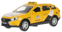 Автомобиль игрушечный Технопарк Lada Vesta SW Cross Такси / VESTACROSS-12SLTAX-YE - 