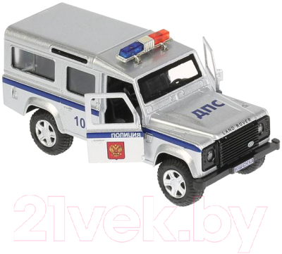 Автомобиль игрушечный Технопарк Land Rover Defender Полиция / DEFENDER-P-SL