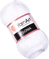 Пряжа для вязания Yarnart Begonia / 1000 (169м, белый) - 