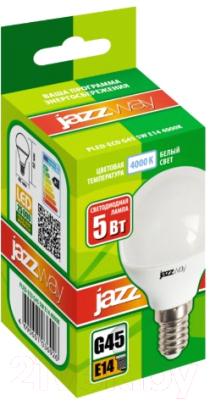 Лампа JAZZway Pled-ECO-G45 5w 4000K E14