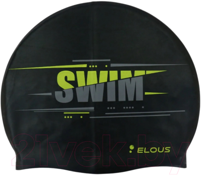 Шапочка для плавания Elous Big Swim EL0011 (черный)
