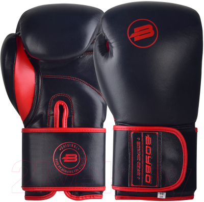 Боксерские перчатки BoyBo Rage (14oz, черный/красный)