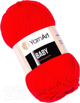 Пряжа для вязания Yarnart Baby 100% акрил / 156 (150м, красный)