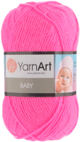 Пряжа для вязания Yarnart Baby 174 (150м, кислотно-розовый) - 