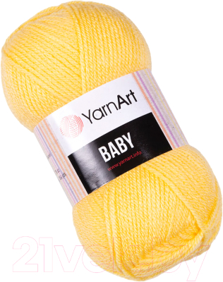 Пряжа для вязания Yarnart Baby / 315 (150м, нежно-желтый)