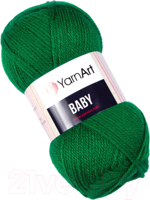 Пряжа для вязания Yarnart Baby / 338 (150м, зеленая трава)