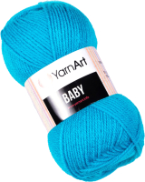 Пряжа для вязания Yarnart Baby 100% акрил / 552 (150м, бирюзовый) - 
