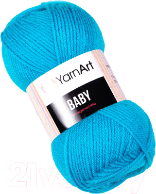 Пряжа для вязания Yarnart Baby 100% акрил / 552 (150м, бирюзовый)