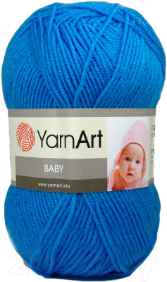 Пряжа для вязания Yarnart Baby 600 (150м, синий)