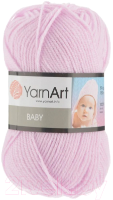 Пряжа для вязания Yarnart Baby 100% акрил / 649 (150м, светло-розовый)