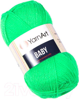 Пряжа для вязания Yarnart Baby 100% акрил / 8233 (150м, зеленый)