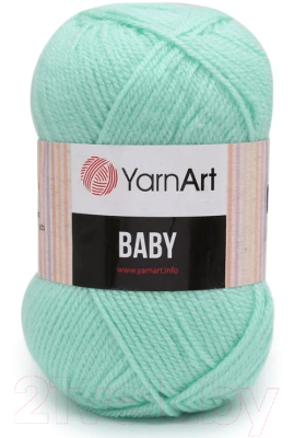Пряжа для вязания Yarnart Baby 100% акрил / 856 (150м, светло-бирюзовый)