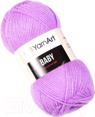 Пряжа для вязания Yarnart Baby 100% акрил / 9560 (150м, сиреневый)