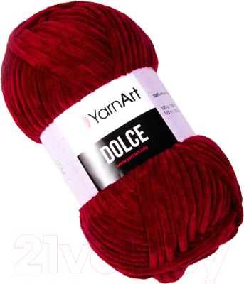 Пряжа для вязания Yarnart Dolce 100% микрополиэстер / 752 (120м, бордовый)
