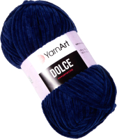 Пряжа для вязания Yarnart Dolce (120м, темно-синий) - 
