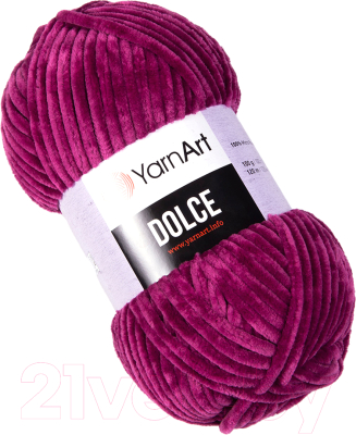 Изображение товара Пряжа для вязания Yarnart Dolce 100% микрополиэстер / 766 (120м, фуксия)