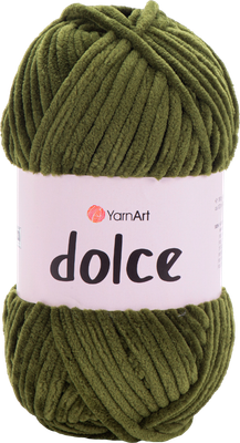 Пряжа для вязания Yarnart Dolce 100% микрополиэстер / 772 (120м, зеленый) - 