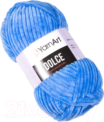 Пряжа для вязания Yarnart Dolce (120м, темно-голубой)
