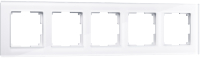 Рамка для выключателя Werkel W0051101 / a051195 (белый/стекло) - 